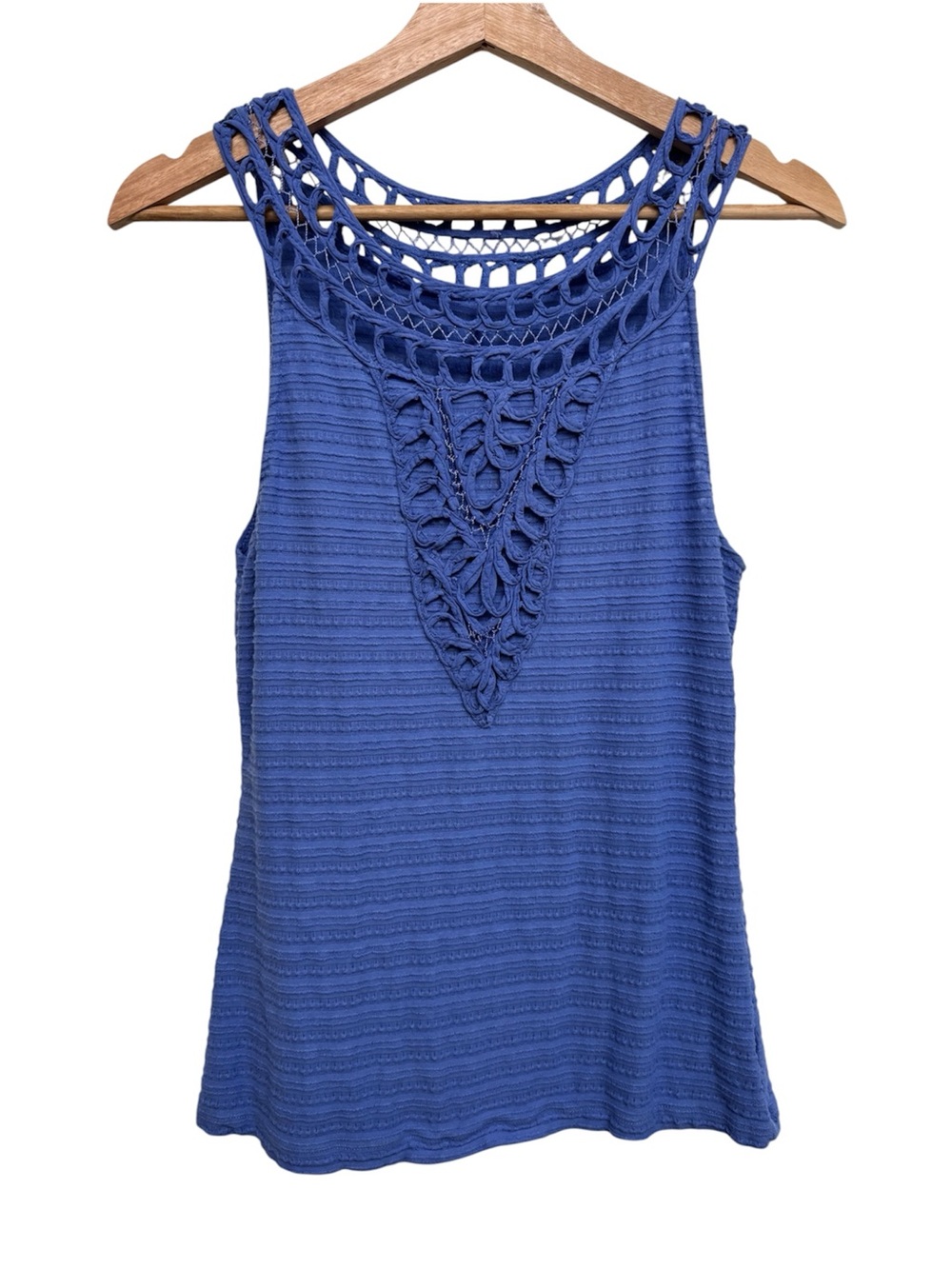 Anthropologie Postmark Crochet Trim Blouse Tank Top Women’s Boho Bohemian Twee